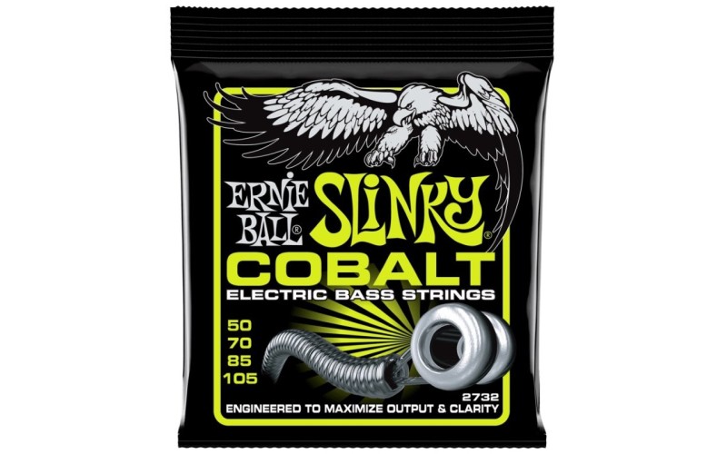 ERNIE BALL 2732 - струны для бас-гитары Cobalt Bass Regular Slinky (50-105)