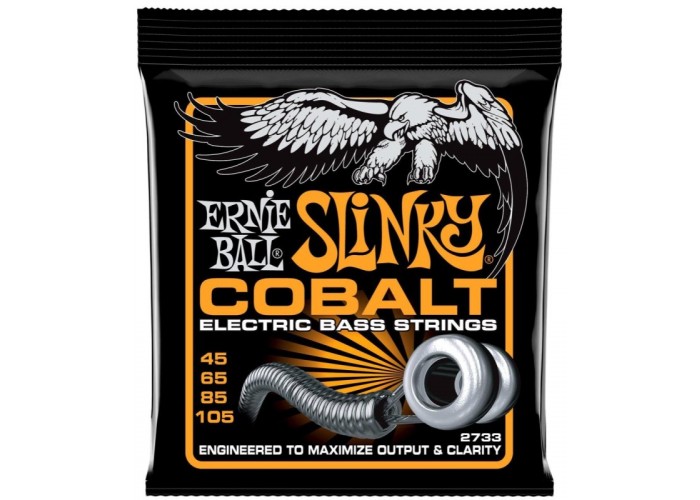 ERNIE BALL 2733 - струны для бас-гитары Cobalt Bass Hybrid Slinky (45-105)