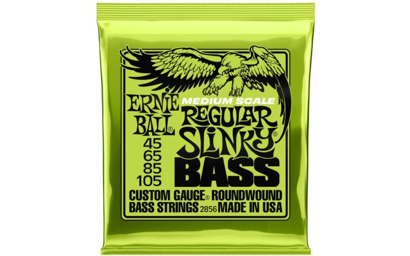 ERNIE BALL 2856 Regular Slinky Short Scale 45-105 - Струны для бас-гитары