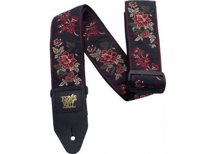 ERNIE BALL 4142 Jacquard Red Rose Ремень для гитары