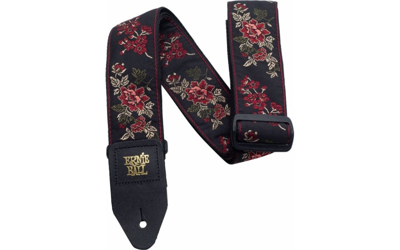 ERNIE BALL 4142 Jacquard Red Rose Ремень для гитары