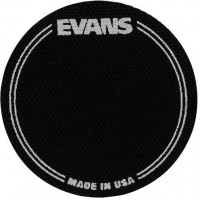 EVANS EQPB1 наклейка черная круглая на рабочий пластик бас-барабана (2 шт.)