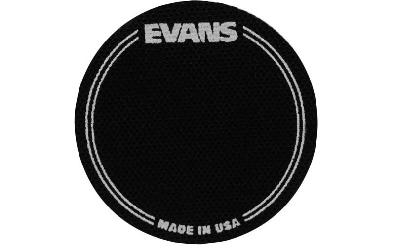 EVANS EQPB1 наклейка черная круглая на рабочий пластик бас-барабана (2 шт.)