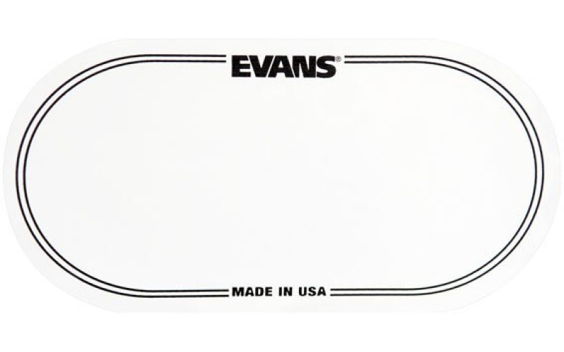 EVANS EQPC2 наклейка прозрачная овальная на рабочий пластик бас-барабана 2 шт