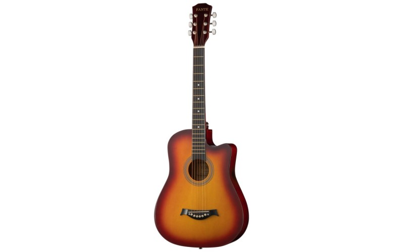 FANTE FT-D38 3TS Акустическая гитара, с вырезом, санберст