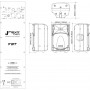 FBT JMAXX 114A - двухполосная, активная акустическая система, НЧ 700 Вт + ВЧ 200 ВТ