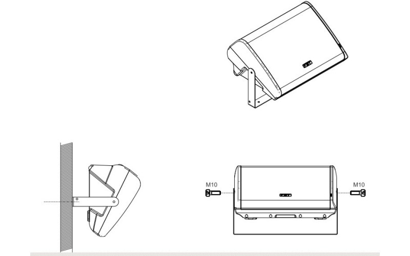 FBT SM-U12 White - Кронштейн для установки на стойку монитора StageMax
