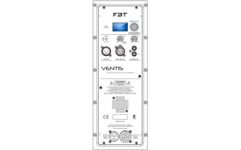FBT VENTIS 112A - 2-х полосная активная акустическая система , 12