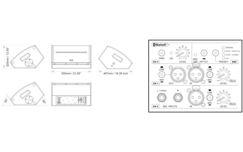 FBT X-PRO 112MA двухполосный активный монитор