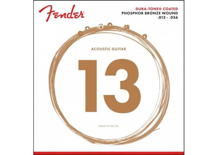 FENDER 860M PHOSPHOR BRONZE COATED 13-56 Струны для акустической гитары 13-56