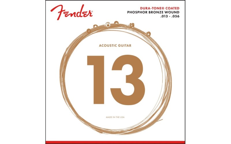 FENDER 860M PHOSPHOR BRONZE COATED 13-56 Струны для акустической гитары 13-56