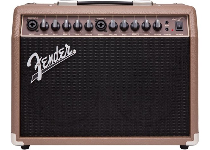 FENDER ACOUSTASONIC 40 - комбоусилитель для акустической гитары, 40 Вт, 2 канала, Reverb