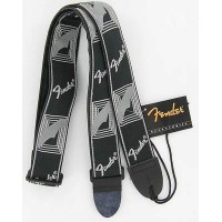 FENDER BLK/LT GREY ремень для гитары