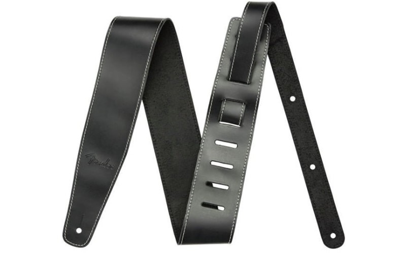 FENDER BROKEN-IN LEATHER STRAP BLACK 2.5' Ремень для гитары кожаный, длина 2.5'