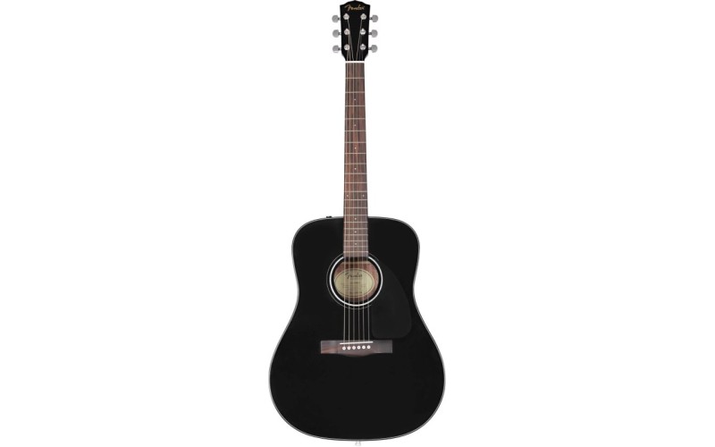 FENDER CD-60 DREAD V3 DS BLK WN акустическая гитара, цвет черный