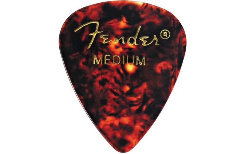 FENDER CLASSIC SHELL (12PK) MED медиаторы средней толщины, классические (упакованы по 12 шт.)