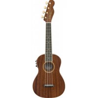FENDER G VanderWaal Sig Uke WN w/bag Укулеле электроакустическое, модель Grace Vanderwaal, с чехлом