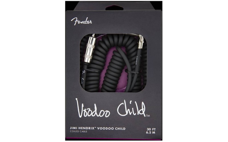 FENDER HENDRIX VOODOO CHILD CABLE BLACK Гитарный кабель jack-jack, 9м