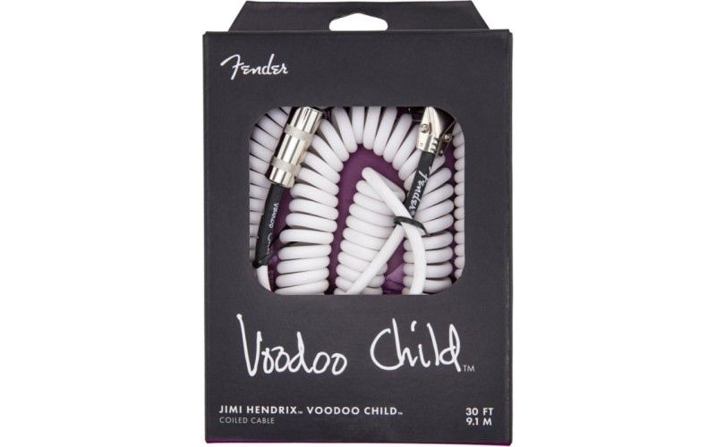 FENDER HENDRIX VOODOO CHILD CABLE WHITE Гитарный кабель jack-jack, 9м