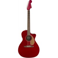 Fender Newporter Player CAR Электроакустическая гитара, цвет красный металлик