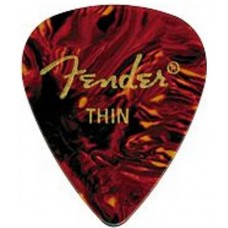 FENDER PICK - CLASSIC CELLULOID SHELL THIN - медиатор