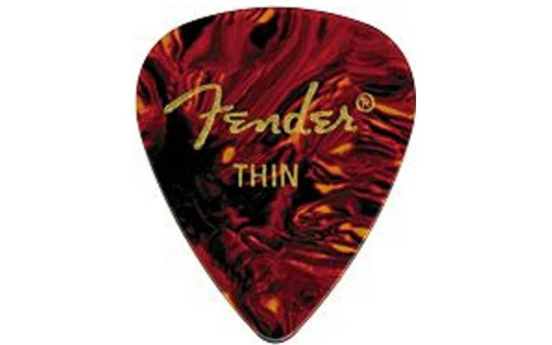 FENDER PICK - CLASSIC CELLULOID SHELL THIN - медиатор