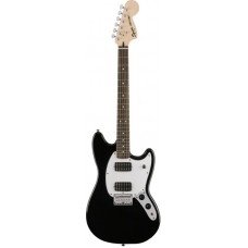 FENDER SQUIER BULLET MUSTANG HH BLK - электрогитара, форма Мустанг, цвет черный