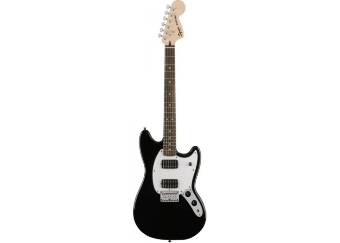 FENDER SQUIER BULLET MUSTANG HH BLK - электрогитара, форма Мустанг, цвет черный