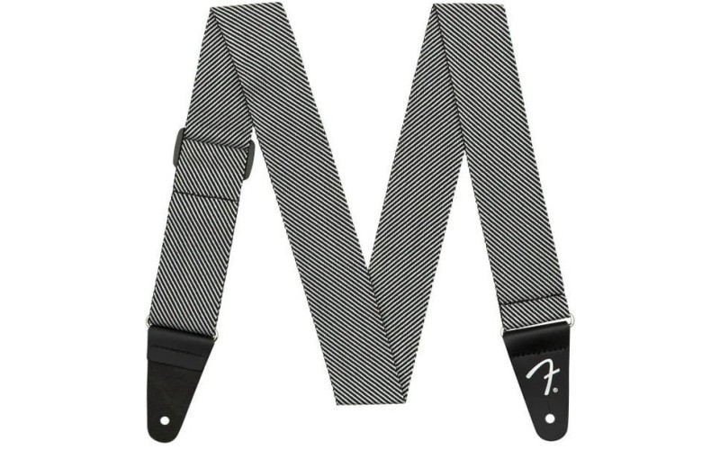 FENDER STRAP MODERN TWEED WHITE BLACK Ремень для гитары, бело-черный твид