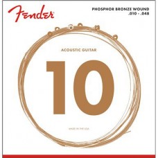 FENDER STRINGS NEW ACOUSTIC 60XL PHOS BRNZ BALL 10-48 струны для акустической гитары