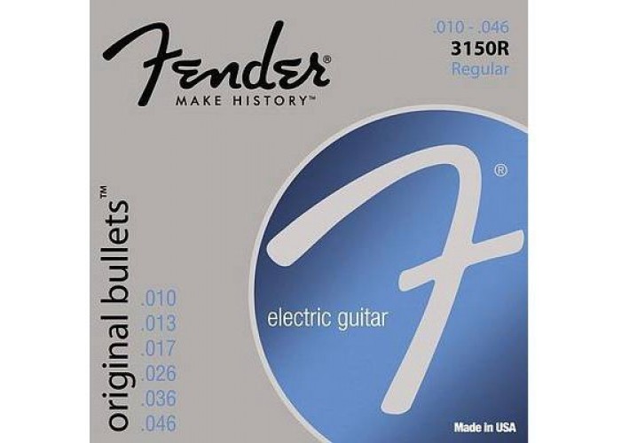 FENDER STRINGS NEW ORIGINAL BULLET 3150R PURE NKL BLT END 10-46 струны для электрогитары