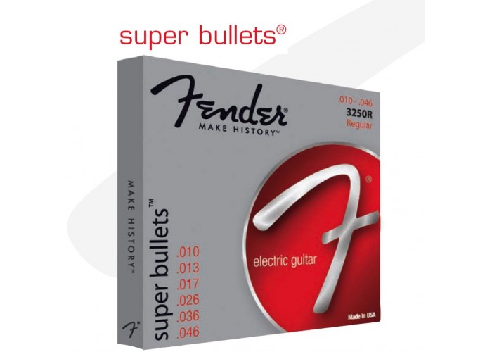 FENDER STRINGS NEW SUPER BULLET 3250LR NPS BULLET END 9-46 струны для электрогитары