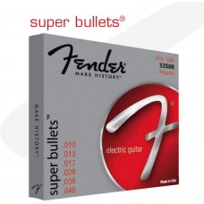 FENDER STRINGS NEW SUPER BULLET 3250R NPS BULLET END 10-46 струны для электрогитары
