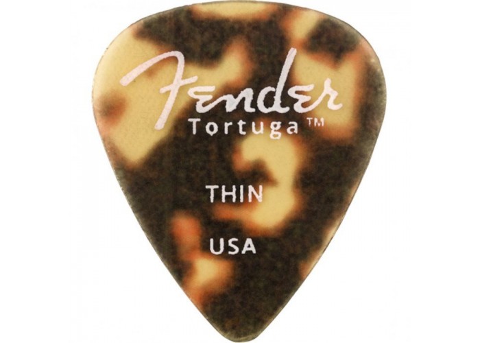 FENDER TORTUGA PICKS 351 THIN 6 PK Медиаторы (упакованы по 6 шт.), мягкие