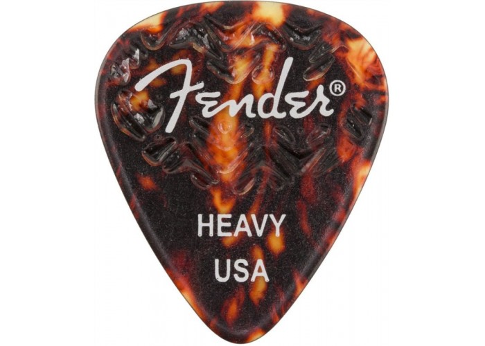 FENDER WAVELENGTH 351 HVY 6 PK TORTOISESHELL Медиаторы (упакованы по 6 шт.), жесткие