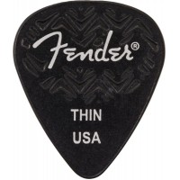 FENDER WAVELENGTH 351 THIN 6 PK BLACK Медиаторы (упакованы по 6 шт.), мягкие