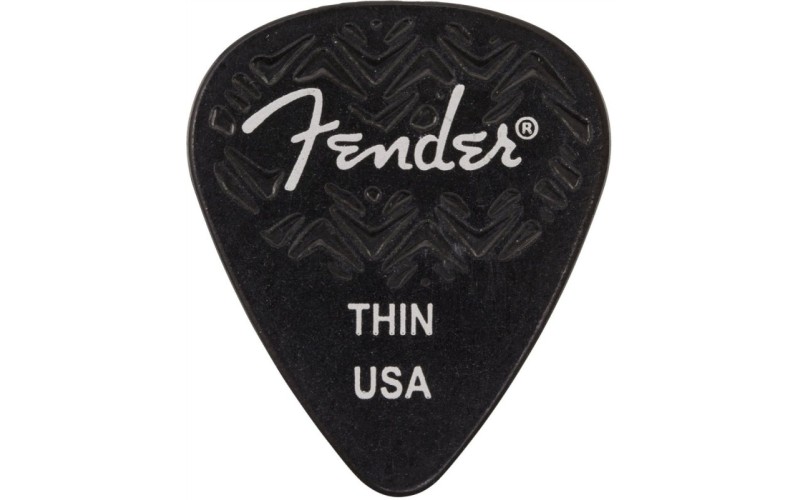 FENDER WAVELENGTH 351 THIN 6 PK BLACK Медиаторы (упакованы по 6 шт.), мягкие