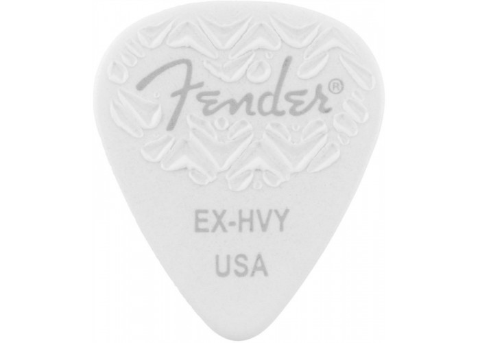 FENDER WAVELENGTH 351 X HVY 6 PK WHITE Медиаторы (упакованы по 6 шт.), экстра жесткие