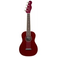 FENDER Zuma Classic Uke CAR WN Укулеле концерт, цвет темно-красный металлик