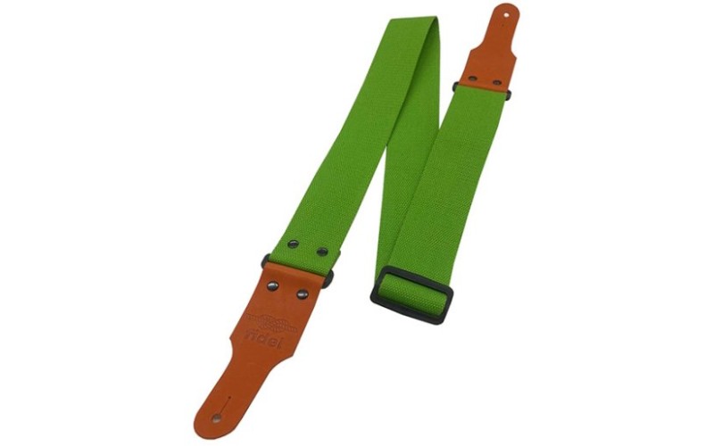 Fidel FL0008C Cotton Ремень для гитары, хлопок, ярко-зеленый