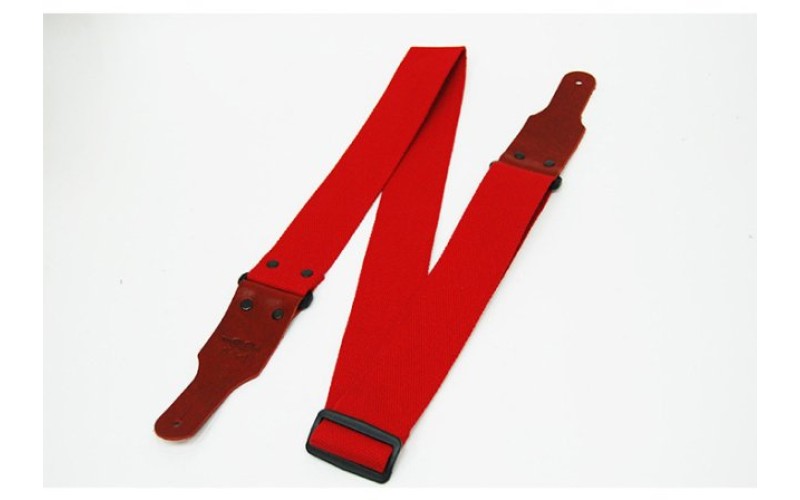 Fidel FL0024C Cotton Ремень для гитары, хлопок, красный