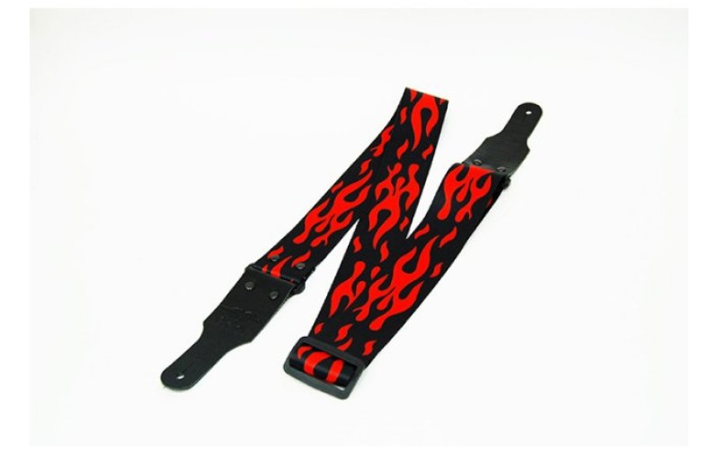 Fidel FL40170PA PolyArt Ремень для гитары, полиэстер, китайский огонь