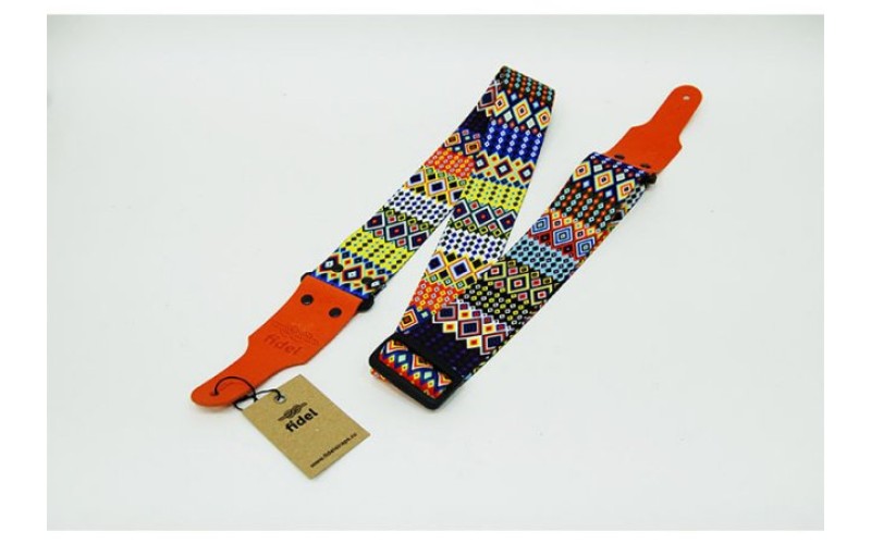 Fidel FL40173PA PolyArt Ремень для гитары, полиэстер, маленькие ромбы