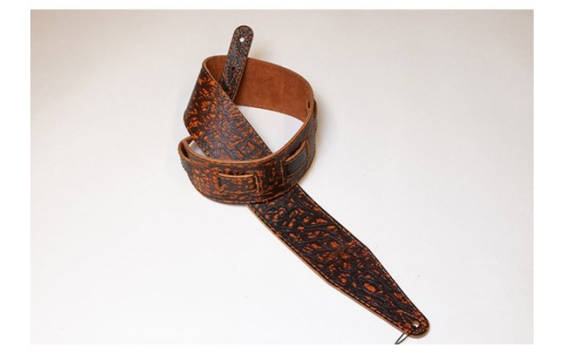 Fidel FL8004LT Leather Tigina Ремень для гитары, кожаный, закат в джунглях