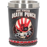 Five Finger Death Punch Shot Glass 7cm 5.5X5.5X7cm Сувенирная рюмка Five Finger, лицензионная сувени