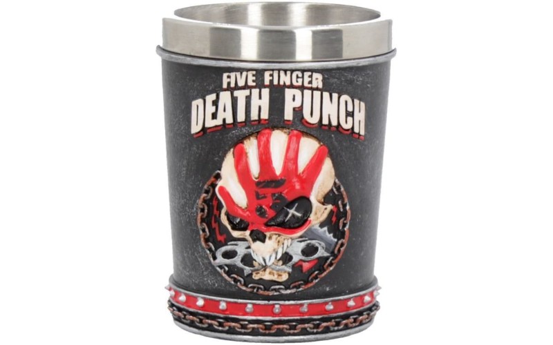 Five Finger Death Punch Shot Glass 7cm 5.5X5.5X7cm Сувенирная рюмка Five Finger, лицензионная сувени