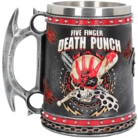 Five Finger Death Punch Tankard 15cm 15x11x14.5cm Сувенирная кружка Five Finger, лицензионная сувени