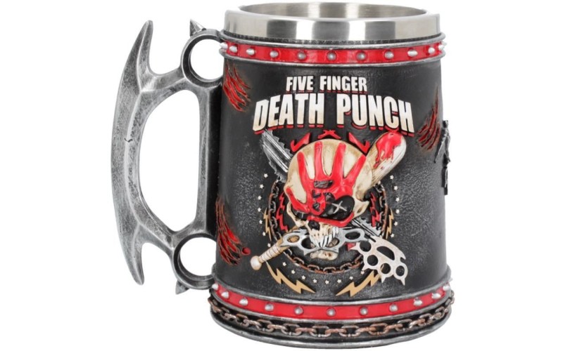 Five Finger Death Punch Tankard 15cm 15x11x14.5cm Сувенирная кружка Five Finger, лицензионная сувени