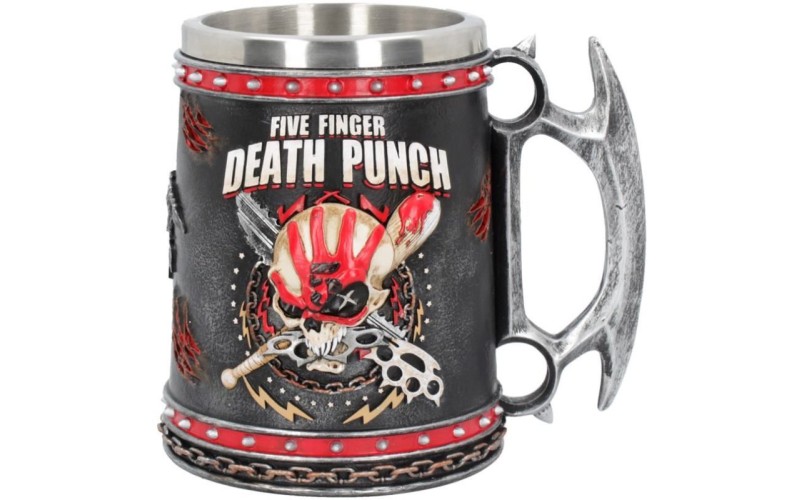 Five Finger Death Punch Tankard 15cm 15x11x14.5cm Сувенирная кружка Five Finger, лицензионная сувени