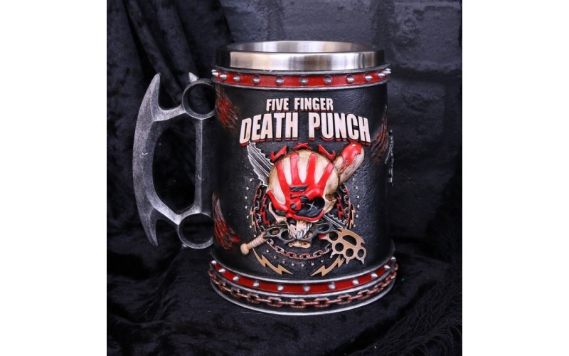 Five Finger Death Punch Tankard 15cm 15x11x14.5cm Сувенирная кружка Five Finger, лицензионная сувени
